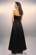 Black bridesmaid dress - back